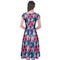 Cap Sleeve Wrap Front Dress 