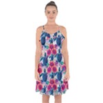 Tropical Flowers Turtles CBDOilPrincess Edf1ea6f-2cc5-4f0b-a5cc-9c146c7d79e4 Ruffle Detail Chiffon Dress