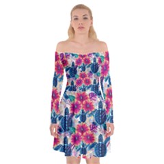 Off Shoulder Skater Dress 