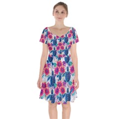 Short Sleeve Bardot Dress 