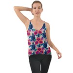 Tropical Flowers Turtles CBDOilPrincess Edf1ea6f-2cc5-4f0b-a5cc-9c146c7d79e4 Chiffon Cami