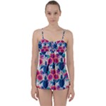 Tropical Flowers Turtles CBDOilPrincess Edf1ea6f-2cc5-4f0b-a5cc-9c146c7d79e4 Babydoll Tankini Set
