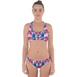 Tropical Flowers Turtles CBDOilPrincess Edf1ea6f-2cc5-4f0b-a5cc-9c146c7d79e4 Cross Back Hipster Bikini Set