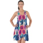 Tropical Flowers Turtles CBDOilPrincess Edf1ea6f-2cc5-4f0b-a5cc-9c146c7d79e4 Show Some Back Chiffon Dress