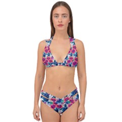 Double Strap Halter Bikini Set 