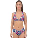 Tropical Flowers Turtles CBDOilPrincess Edf1ea6f-2cc5-4f0b-a5cc-9c146c7d79e4 Double Strap Halter Bikini Set
