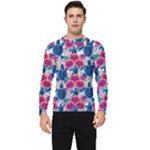 Tropical Flowers Turtles CBDOilPrincess Edf1ea6f-2cc5-4f0b-a5cc-9c146c7d79e4 Men s Long Sleeve Rash Guard