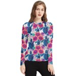 Tropical Flowers Turtles CBDOilPrincess Edf1ea6f-2cc5-4f0b-a5cc-9c146c7d79e4 Women s Long Sleeve Rash Guard