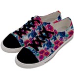 Tropical Flowers Turtles CBDOilPrincess Edf1ea6f-2cc5-4f0b-a5cc-9c146c7d79e4 Men s Low Top Canvas Sneakers