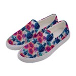 Tropical Flowers Turtles CBDOilPrincess Edf1ea6f-2cc5-4f0b-a5cc-9c146c7d79e4 Women s Canvas Slip Ons