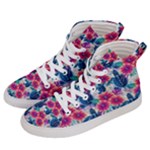 Tropical Flowers Turtles CBDOilPrincess Edf1ea6f-2cc5-4f0b-a5cc-9c146c7d79e4 Women s Hi-Top Skate Sneakers