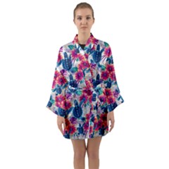 Long Sleeve Satin Kimono 