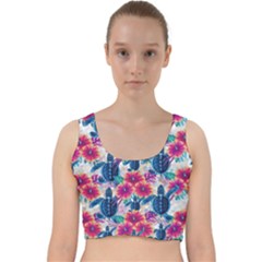 Velvet Racer Back Crop Top 