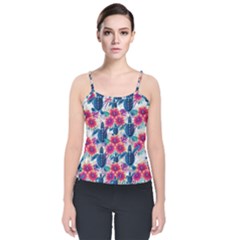 Velvet Spaghetti Strap Top 