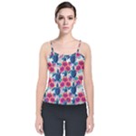 Tropical Flowers Turtles CBDOilPrincess Edf1ea6f-2cc5-4f0b-a5cc-9c146c7d79e4 Velvet Spaghetti Strap Top