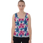 Tropical Flowers Turtles CBDOilPrincess Edf1ea6f-2cc5-4f0b-a5cc-9c146c7d79e4 Velvet Tank Top