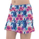 Tropical Flowers Turtles CBDOilPrincess Edf1ea6f-2cc5-4f0b-a5cc-9c146c7d79e4 Classic Tennis Skirt