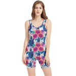 Tropical Flowers Turtles CBDOilPrincess Edf1ea6f-2cc5-4f0b-a5cc-9c146c7d79e4 Women s Wrestling Singlet