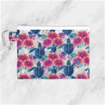Tropical Flowers Turtles CBDOilPrincess Edf1ea6f-2cc5-4f0b-a5cc-9c146c7d79e4 Canvas Cosmetic Bag (Medium)