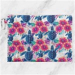 Tropical Flowers Turtles CBDOilPrincess Edf1ea6f-2cc5-4f0b-a5cc-9c146c7d79e4 Canvas Cosmetic Bag (XXL)