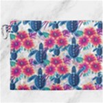 Tropical Flowers Turtles CBDOilPrincess Edf1ea6f-2cc5-4f0b-a5cc-9c146c7d79e4 Canvas Cosmetic Bag (XXXL)