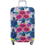 Tropical Flowers Turtles CBDOilPrincess Edf1ea6f-2cc5-4f0b-a5cc-9c146c7d79e4 Luggage Cover (Large)
