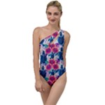 Tropical Flowers Turtles CBDOilPrincess Edf1ea6f-2cc5-4f0b-a5cc-9c146c7d79e4 To One Side Swimsuit