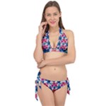 Tropical Flowers Turtles CBDOilPrincess Edf1ea6f-2cc5-4f0b-a5cc-9c146c7d79e4 Tie It Up Bikini Set