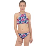 Tropical Flowers Turtles CBDOilPrincess Edf1ea6f-2cc5-4f0b-a5cc-9c146c7d79e4 Racer Front Bikini Set