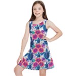 Tropical Flowers Turtles CBDOilPrincess Edf1ea6f-2cc5-4f0b-a5cc-9c146c7d79e4 Kids  Lightweight Sleeveless Dress