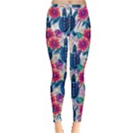Tropical Flowers Turtles CBDOilPrincess Edf1ea6f-2cc5-4f0b-a5cc-9c146c7d79e4 Inside Out Leggings