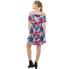 Off Shoulder Chiffon Dress 