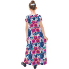 Kids  Short Sleeve Maxi Dress 