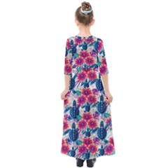 Kids  Quarter Sleeve Maxi Dress 