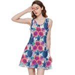 Tropical Flowers Turtles CBDOilPrincess Edf1ea6f-2cc5-4f0b-a5cc-9c146c7d79e4 Inside Out Racerback Dress