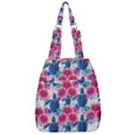 Tropical Flowers Turtles CBDOilPrincess Edf1ea6f-2cc5-4f0b-a5cc-9c146c7d79e4 Center Zip Backpack