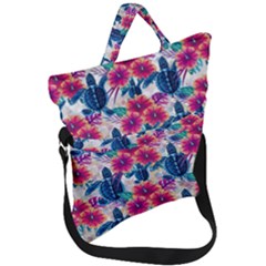 Fold Over Handle Tote Bag 