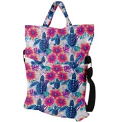 Fold Over Handle Tote Bag 
