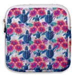 Tropical Flowers Turtles CBDOilPrincess Edf1ea6f-2cc5-4f0b-a5cc-9c146c7d79e4 Mini Square Pouch