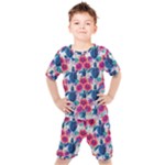 Tropical Flowers Turtles CBDOilPrincess Edf1ea6f-2cc5-4f0b-a5cc-9c146c7d79e4 Kids  Tee and Shorts Set