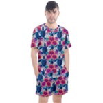 Tropical Flowers Turtles CBDOilPrincess Edf1ea6f-2cc5-4f0b-a5cc-9c146c7d79e4 Men s Mesh Tee and Shorts Set
