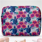 Tropical Flowers Turtles CBDOilPrincess Edf1ea6f-2cc5-4f0b-a5cc-9c146c7d79e4 Make Up Pouch (Large)