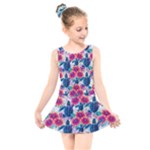 Tropical Flowers Turtles CBDOilPrincess Edf1ea6f-2cc5-4f0b-a5cc-9c146c7d79e4 Kids  Skater Dress Swimsuit
