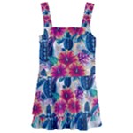 Tropical Flowers Turtles CBDOilPrincess Edf1ea6f-2cc5-4f0b-a5cc-9c146c7d79e4 Kids  Layered Skirt Swimsuit