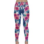 Tropical Flowers Turtles CBDOilPrincess Edf1ea6f-2cc5-4f0b-a5cc-9c146c7d79e4 Lightweight Velour Classic Yoga Leggings
