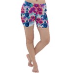 Tropical Flowers Turtles CBDOilPrincess Edf1ea6f-2cc5-4f0b-a5cc-9c146c7d79e4 Lightweight Velour Yoga Shorts