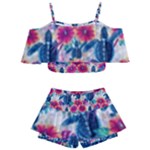 Tropical Flowers Turtles CBDOilPrincess Edf1ea6f-2cc5-4f0b-a5cc-9c146c7d79e4 Kids  Off Shoulder Skirt Bikini