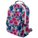 Tropical Flowers Turtles CBDOilPrincess Edf1ea6f-2cc5-4f0b-a5cc-9c146c7d79e4 Flap Pocket Backpack (Small)