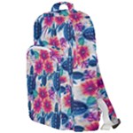 Tropical Flowers Turtles CBDOilPrincess Edf1ea6f-2cc5-4f0b-a5cc-9c146c7d79e4 Double Compartment Backpack