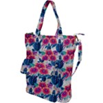 Tropical Flowers Turtles CBDOilPrincess Edf1ea6f-2cc5-4f0b-a5cc-9c146c7d79e4 Shoulder Tote Bag